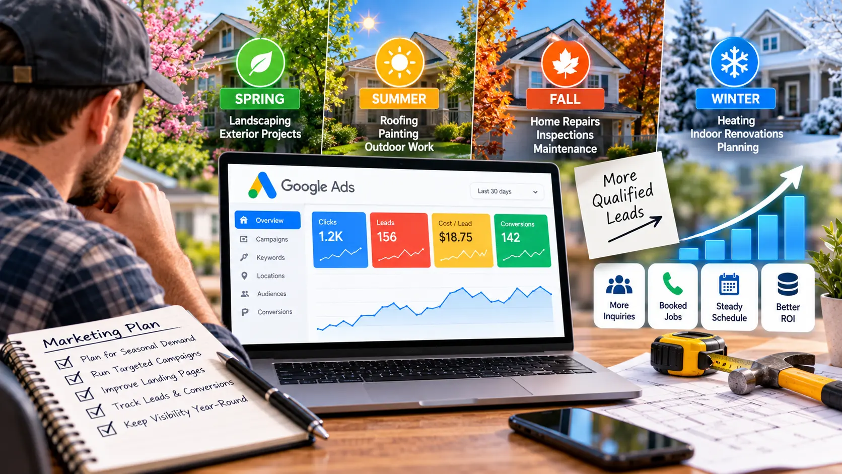 Home Improvement Marketing: How Contractors Can Turn Seasonal Demand Into a Steadier Flow of Inquiries